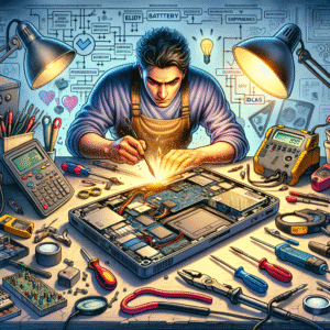 Generate an eye-catching, high-quality featured image prompt for a blog post about: Laptop Repair He 3 generate an eye catching high quality featured im 1757125525